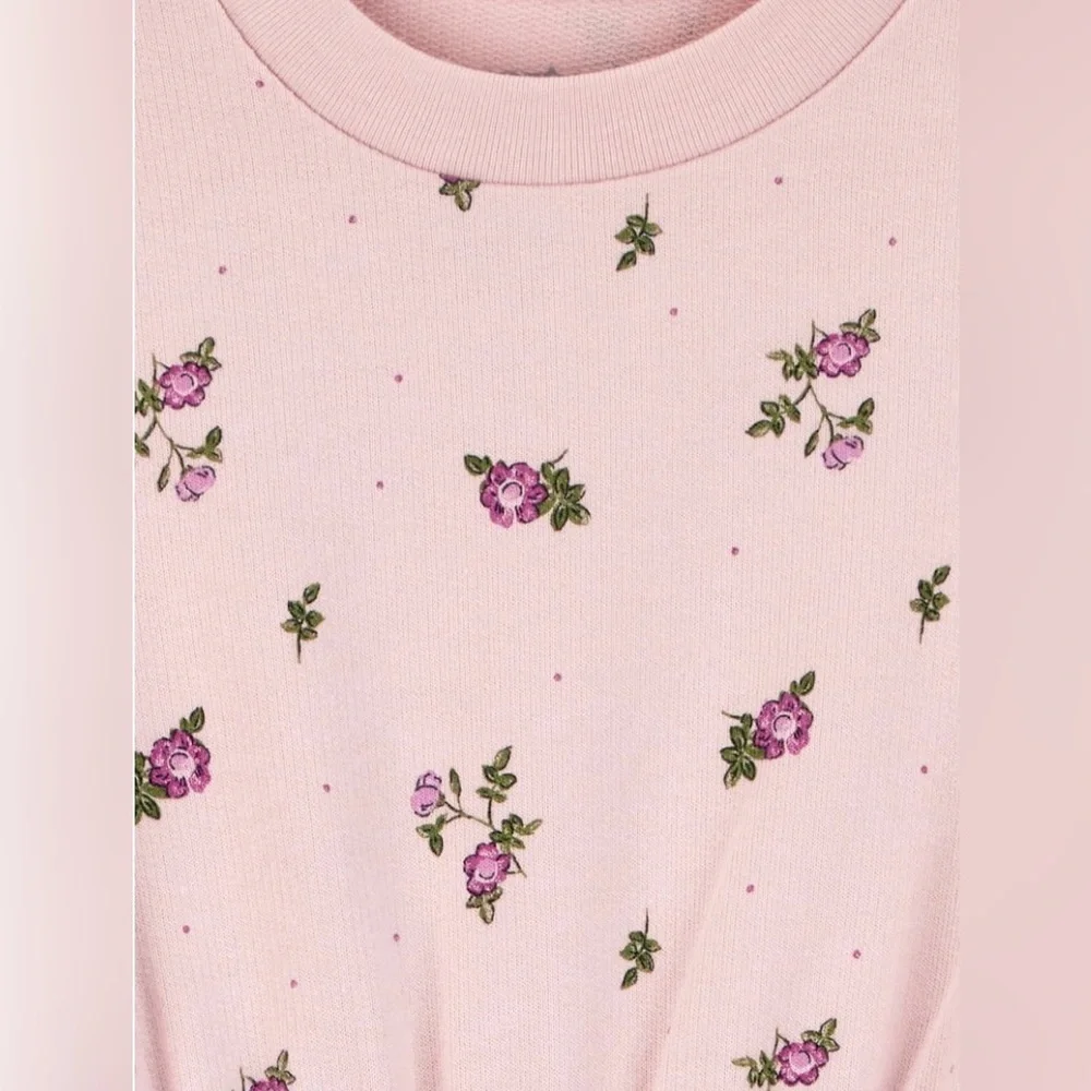 Carter's Light Pink Floral Baby Outfit
